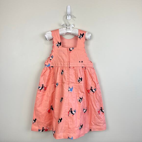 Petit Peony Peach Pink Chicken Scallop Sun Dress 5T NWT - Picture 7 of 9